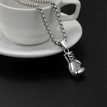Champion's Strenght: "I Can Do All Things' Boxing Glove Necklace"